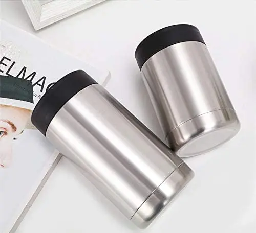 hot amazon 12oz insulated vacuum bottle metal beer slim stainless steel can cooler