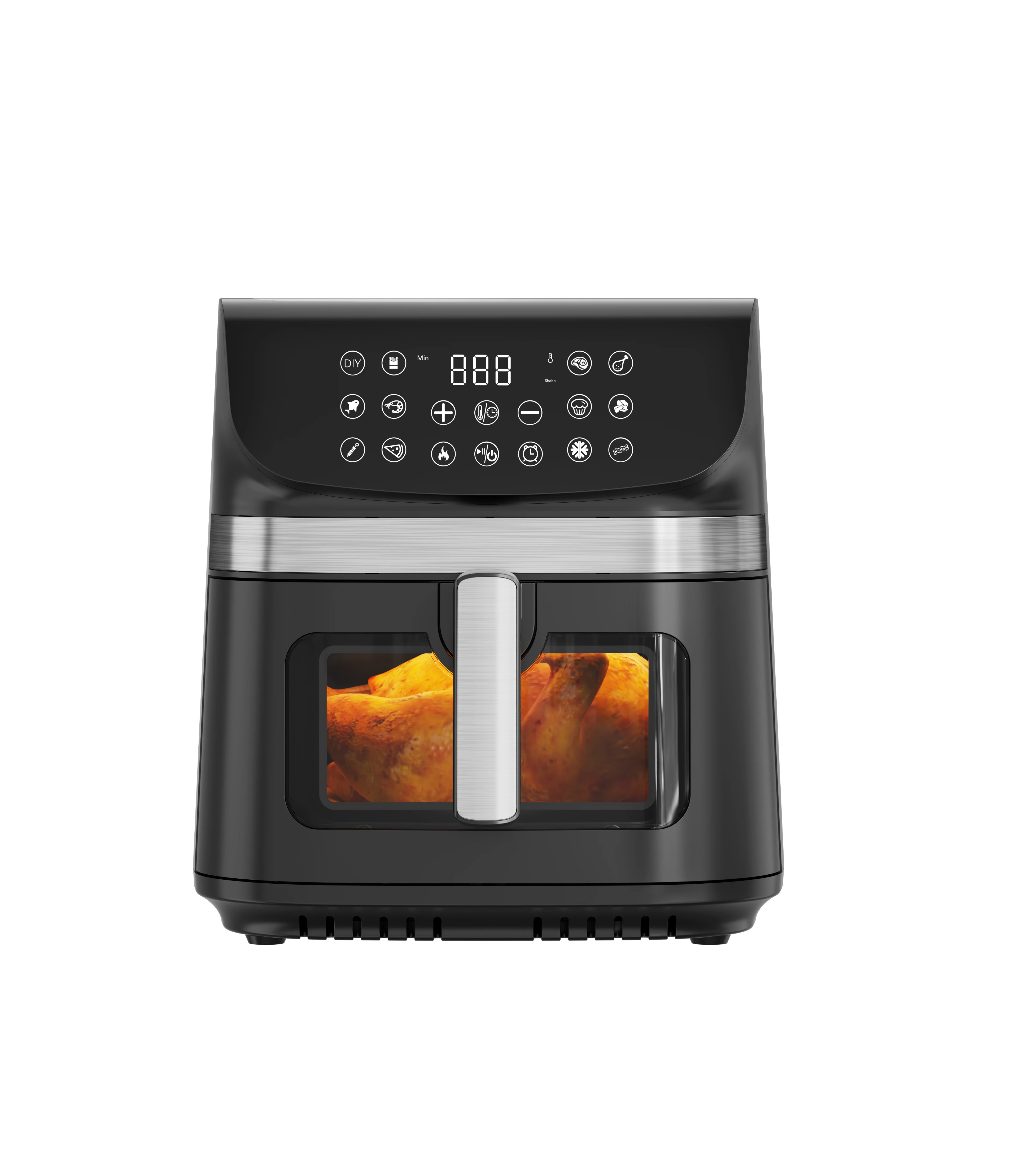 220-240 V 1800w Digital Air Fryer With 8l 10l Large Capacity And 8/10 Cooking Functions with two elements