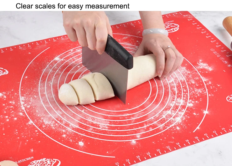 Online Hot Sale Wholesale Kitchen Silicone Mat Pastry Anti-Slip Mat Silicone Baking
