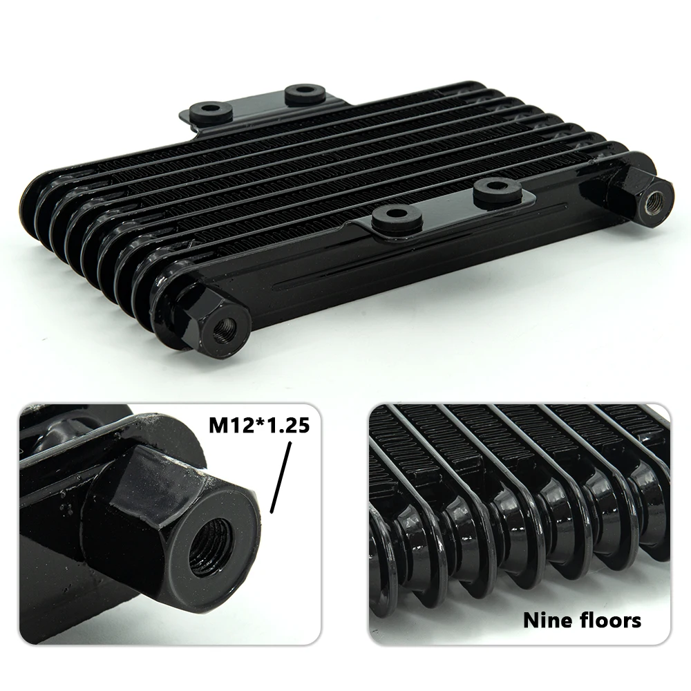 Black Motorcycle Oil Cooler Fuel Engine Radiator Suit 125CC-250CC Dirt Bike ATV Motor De Moto for Yamaha JYM250 YS250
