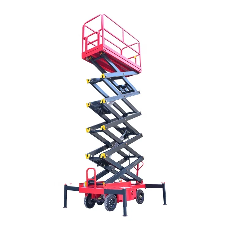 Aerial Work Platform tracked mobile self-propelled manual electric hydraulic scissor lift platform table diesel scaffolding