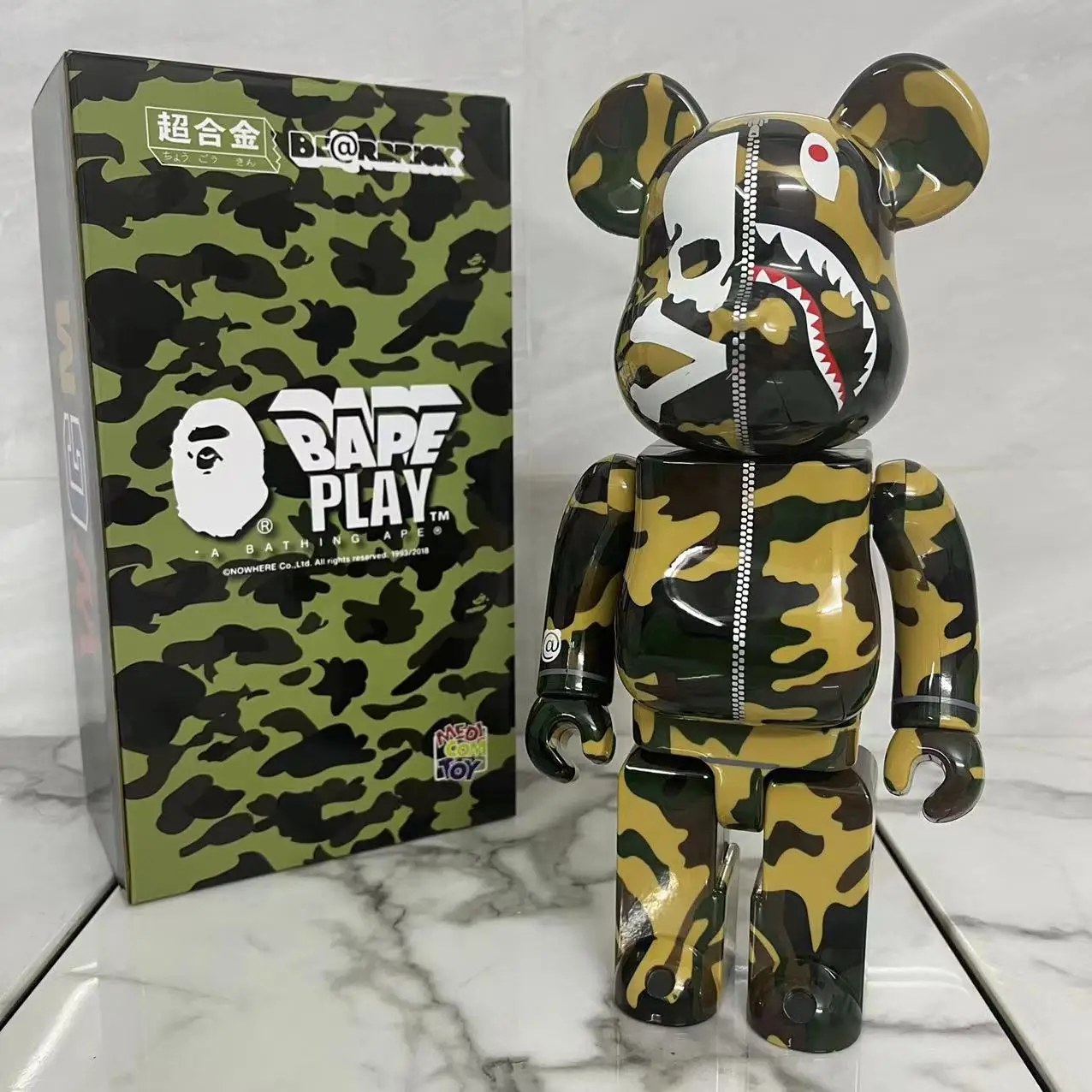 Bearbrick 400% ABS Material Stock Home Decoration Sculpture Camouflage Box Vinyl Toy