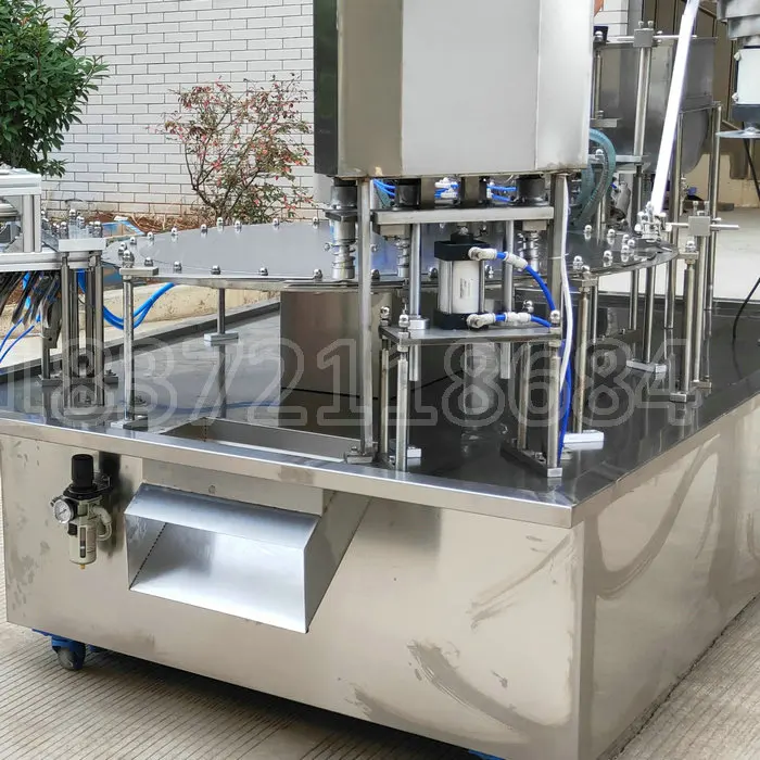 Automatic Doypack Hydrogen Water Milk Juice Spout Pouch Hot Filling Sealing Capping Machine