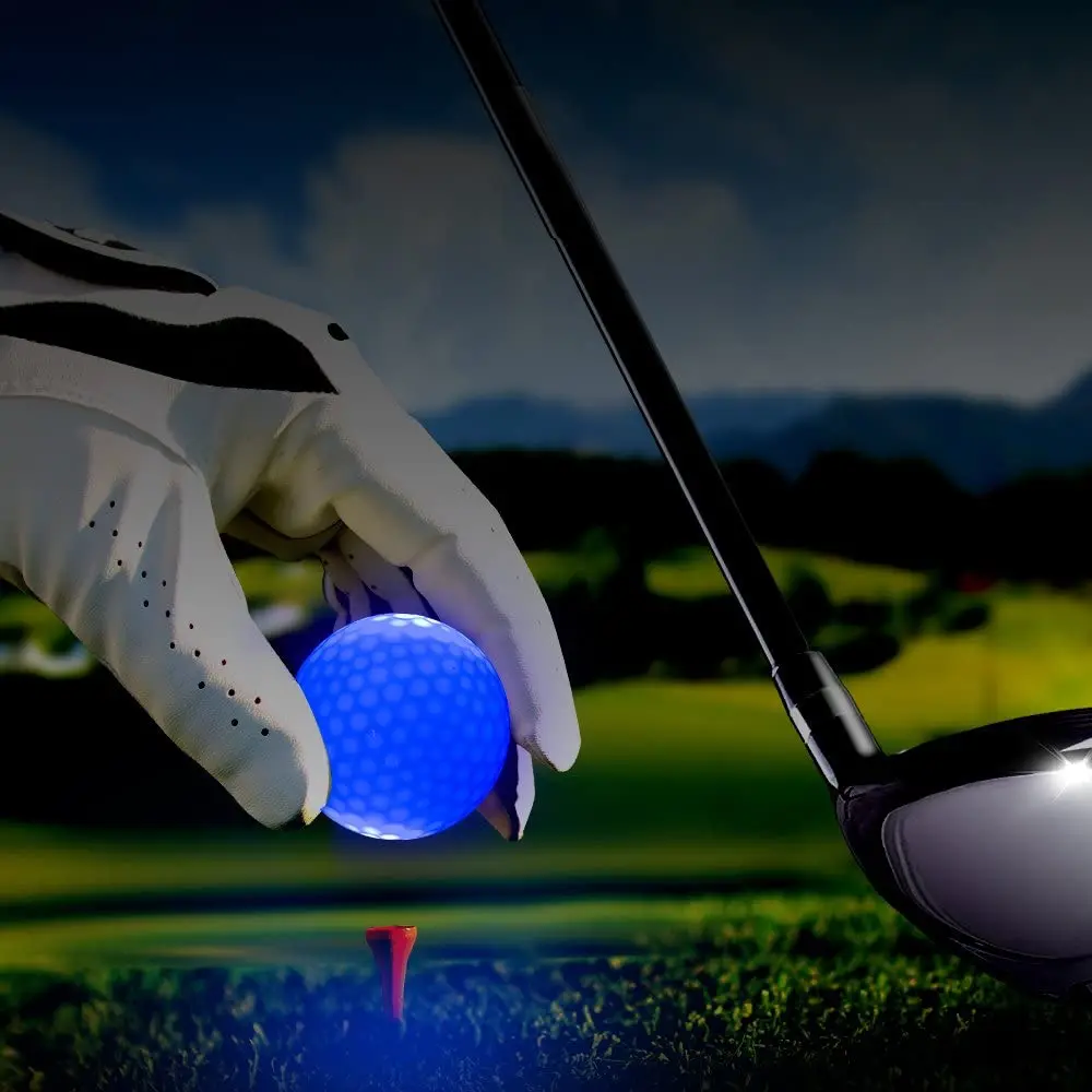 Glowing Golf Ball Night Steady Flashing LED Light up