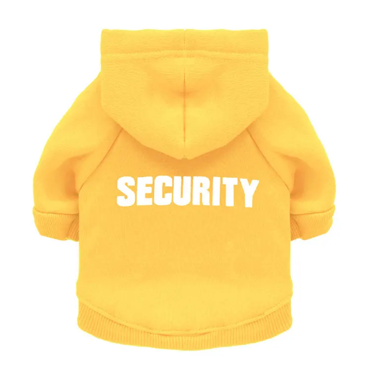 Hot Puppy Clothing Soft Fleece Interior Fashionable Security Dog Hoodies