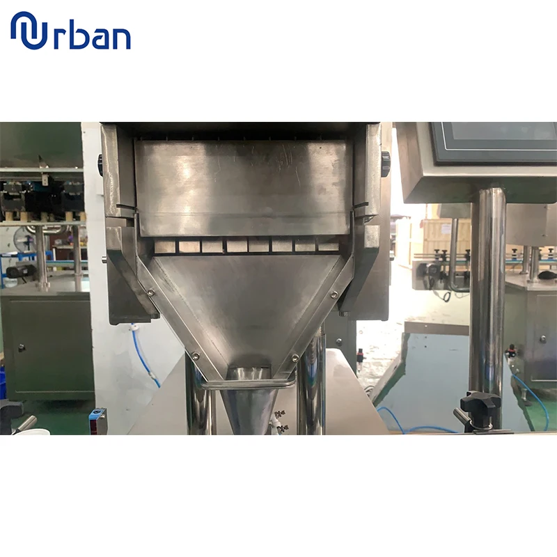 Candy Sugar Balls Chocolate Counting Line Machine Pharmacy Soft Gel Tablet Capsule Pill Counting And Bottle Filling Machine