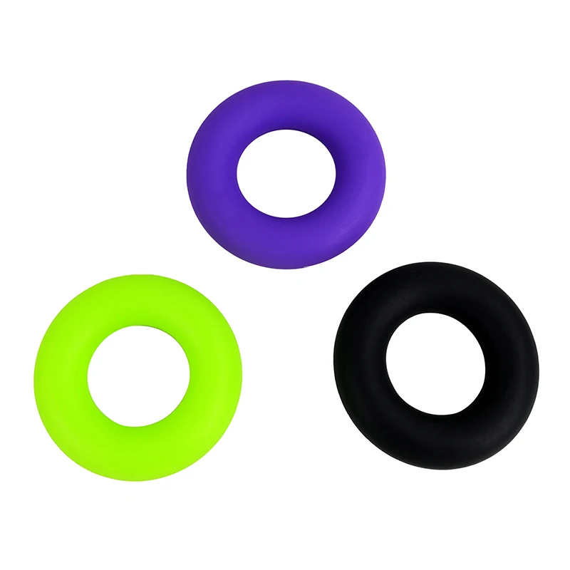 O Type Silicone Hand Grip Gripping Ring Finger Forearm Trainer Carpal Expander Muscle Workout Exercise Gym Fitness Hand Grip