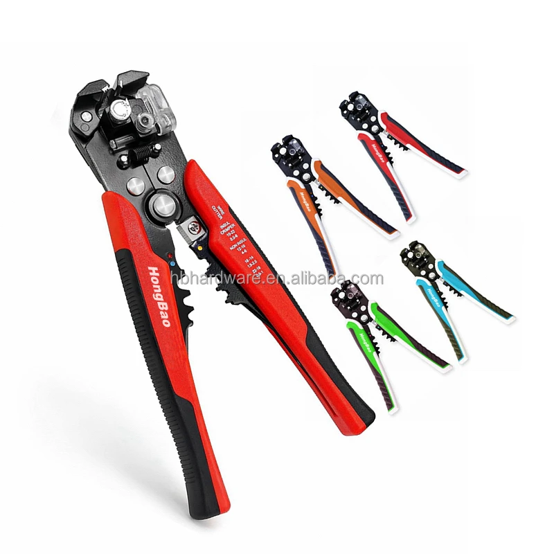 Self Adjusting Wire Stripper 3 in 1 Heavy Duty Automatic Wire Stripping Tool 10-24 AWG Electrical Cable Wire Cutter Pliers