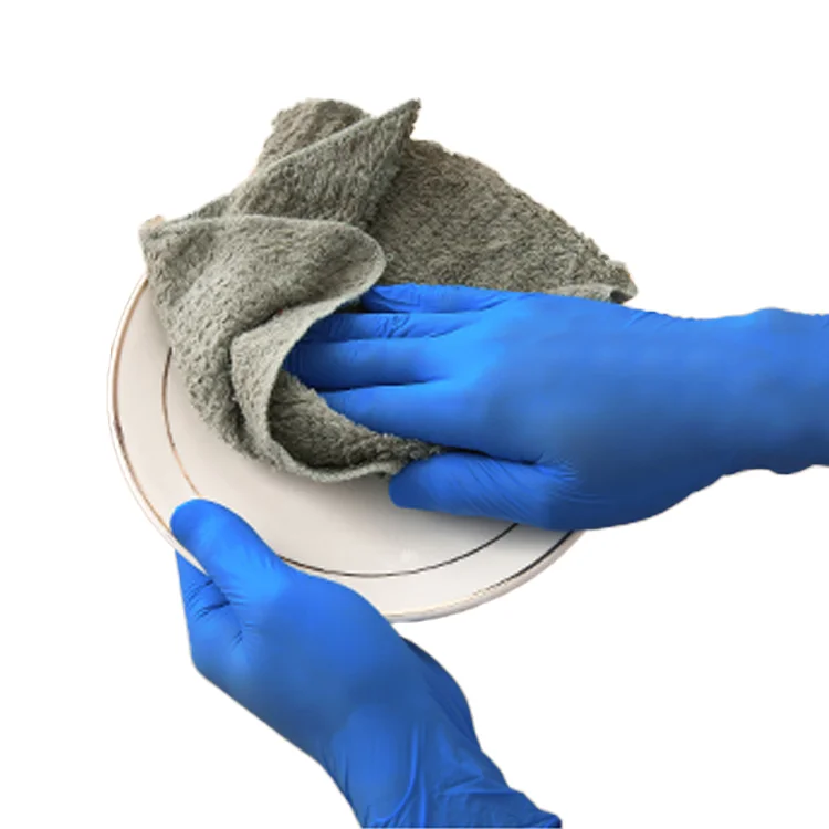 Supply Wholesale Make Latex Glove Blue Gloves For Kitchen Machines Cleaning