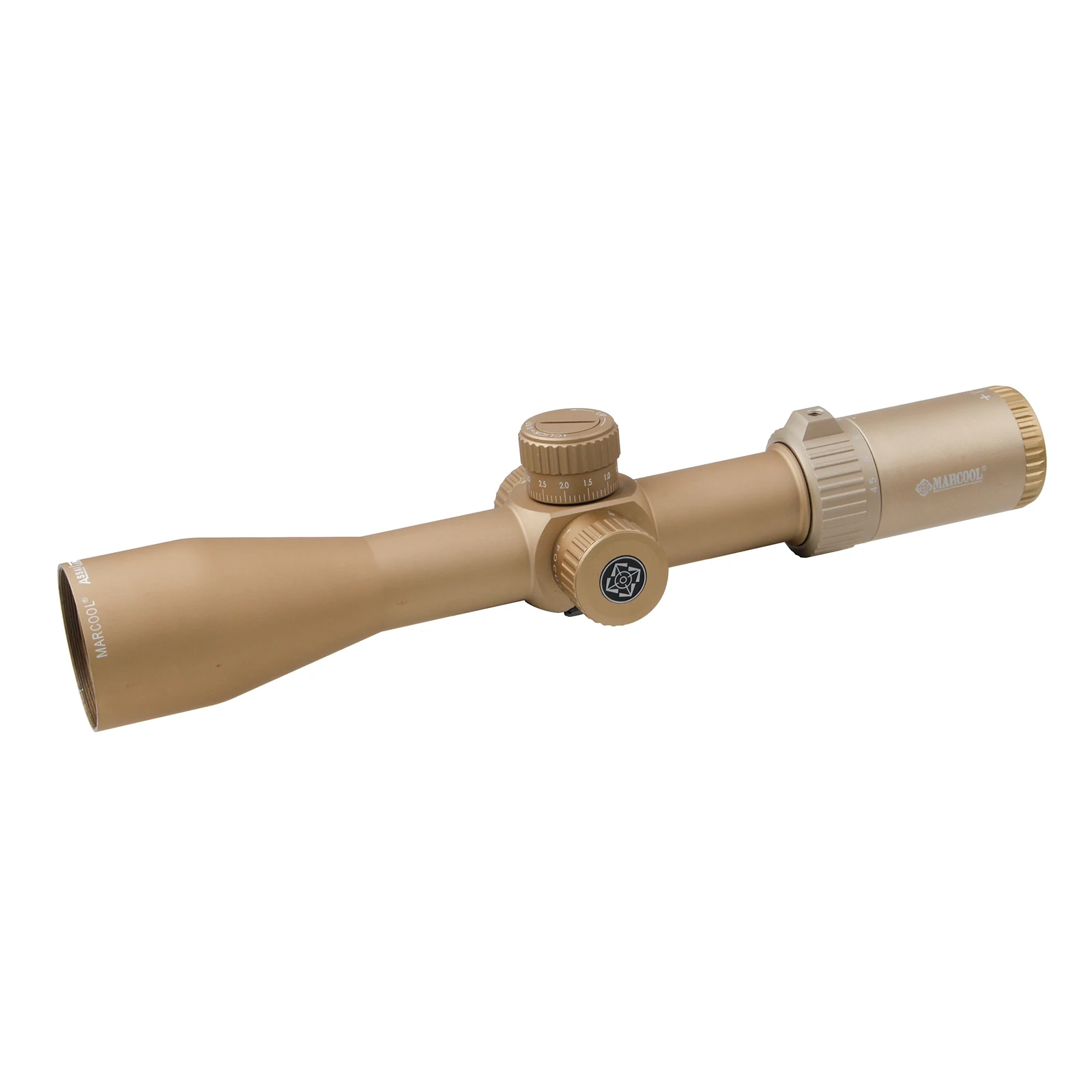 MARCOOL ALT 4.5-18X44 SF Second Focal Plane Lockable Turret Hunting Scope Long Range Scope Simple Reticle  Sand Color