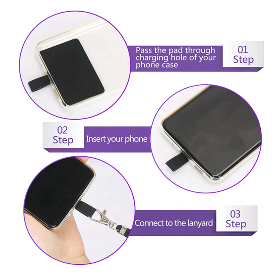 Универсальный ремешок для мобильного телефона регулируемый шнур для телефона с защитой от потери шнурка Съемный цветной шнурок для телефона предохранительный трос