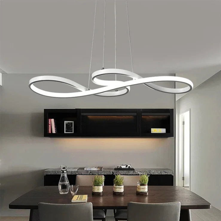 
Nordic Postmodern contracted Music art LED restaurant chandelier 