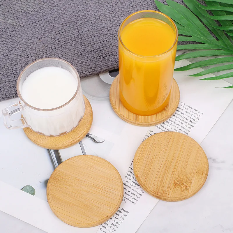 Wooden Craft Pendant Heat Insulation Coaster Home Wooden Decoration Craft Mat