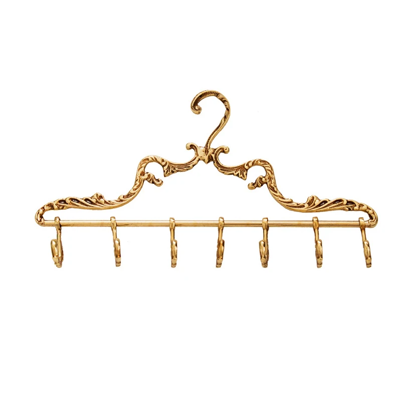 Retro Home Bedroom Hotel Wardrobe Storage Hanger Clothing Store Wardrobe Clothes Coat Hanger With 7 Hooks