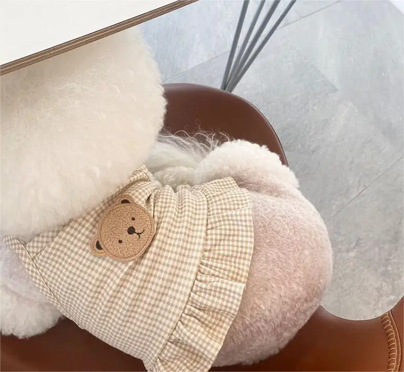 2023 Hot Sale Puppy Clothes for Pets Small Bear Vest Skirt Summer Dog Cloth Pet Dress