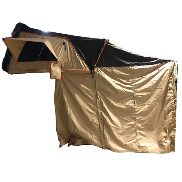 Top roof car tent 4 person hardshell roof-top-tent trailer camping tent with annex room