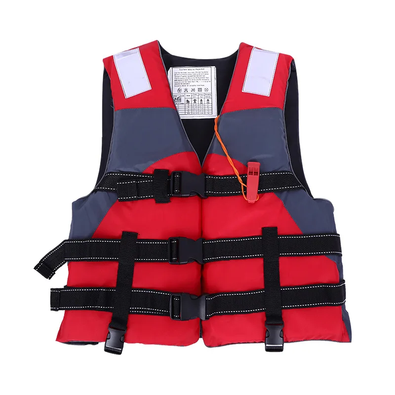 Wholesale Fashion Red  Marine Life Jacket PVC Foam Red 150n Float Suit  life vest