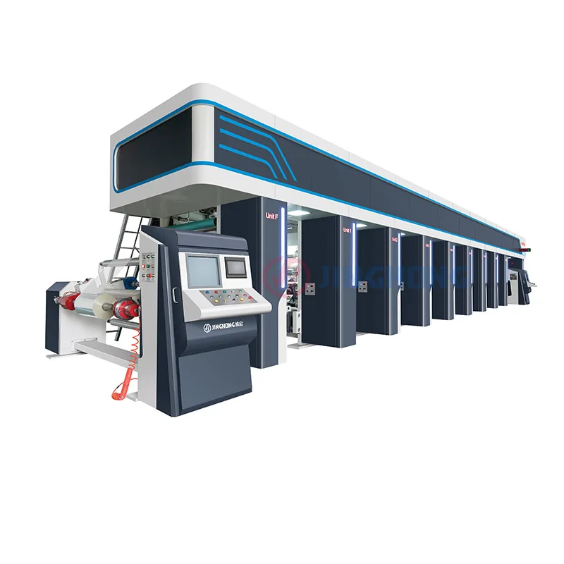 8 color rotogravure printing machine factory direct gravure printing machine plastic rotogravure should be brushed