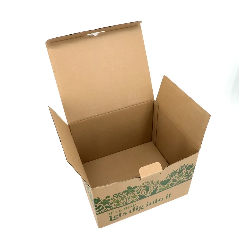 Private custom color printing logo design food clothing furniture kraft corrugated boxes shipping box