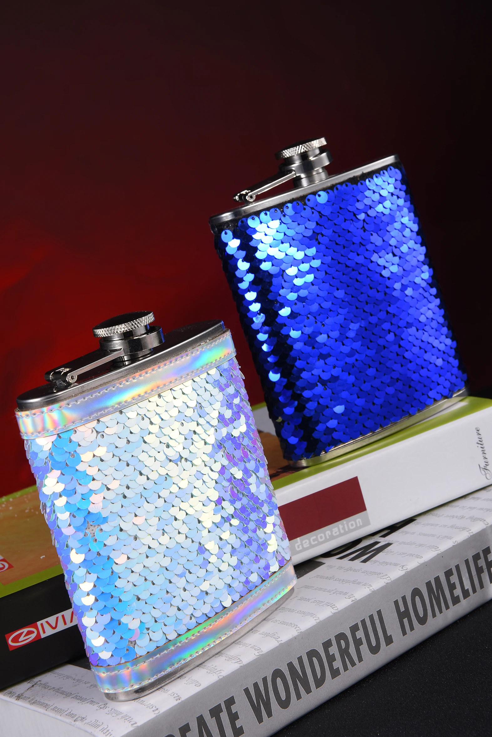 Funny novelty personalized Birthday mermaid stainless steel hip flask