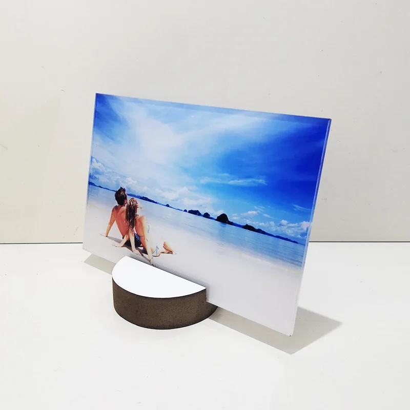 Sublimation Clear Acrylic Photo Plate Display Signs Desktop Sub Acrylic blanks