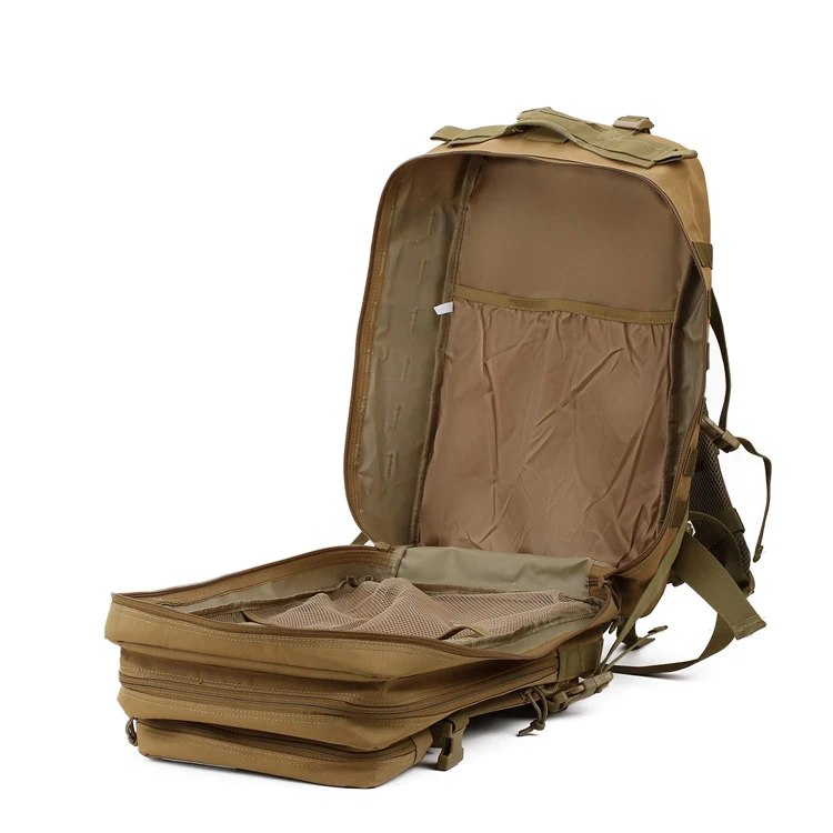 Outdoor 3P attack tactical backpack multi-functional 45L large capacity camouflage field sports hiking backpack