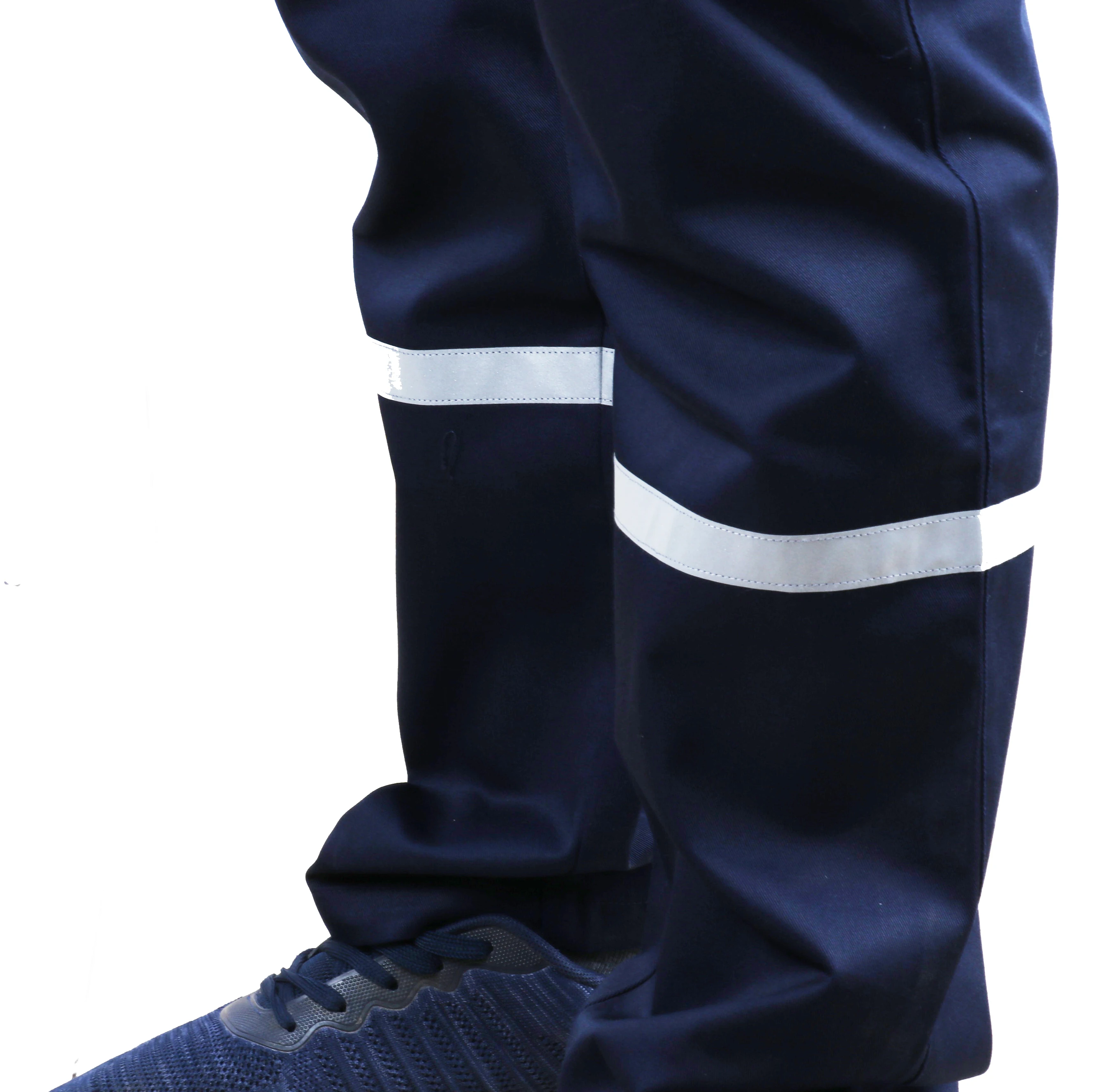 Hi vis European Cotton Twill Double Knee Mens Work Pants with multpockets