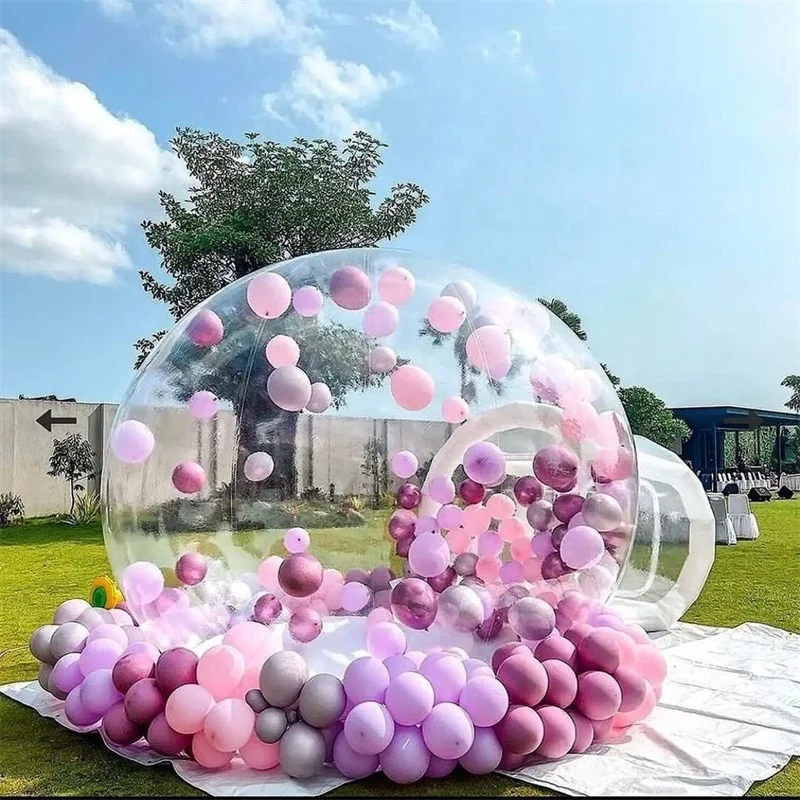 Party balloon bubble house inflatable Outdoor Kids Clear Transparent Dome Bubble Tent House Inflatable Bubble Balloon House