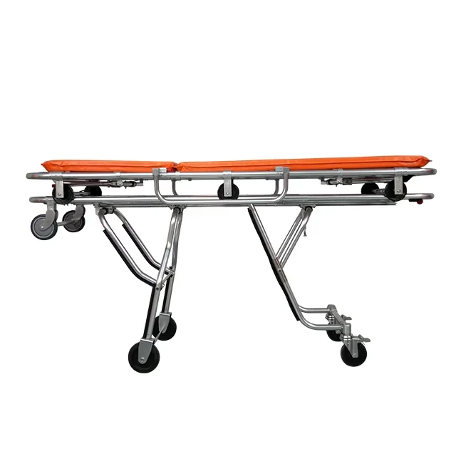 Ambulance stretcher for sale  medical stretcher hospital equipment aluminum alloy ambulance stretcher trolley