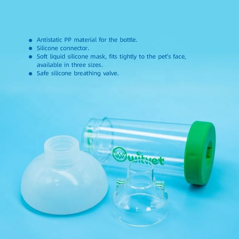 Cat Puppy Vet Pet Animal Aerosol Chamber Asthma Inhaler Spacer For Pets