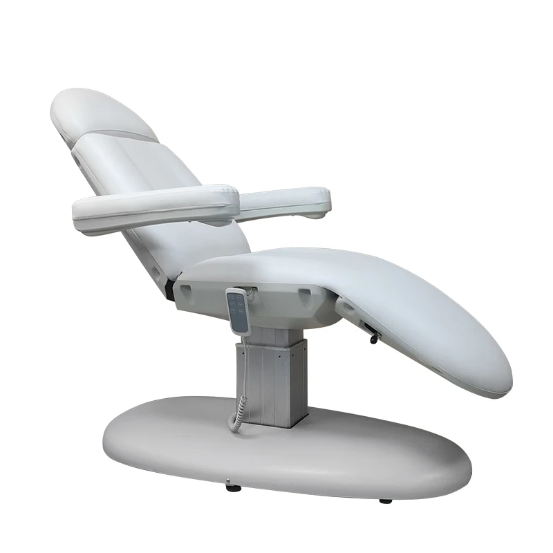 KIMYA white color European style 3 moto two section electric message bed electric adjustable beds facial bed