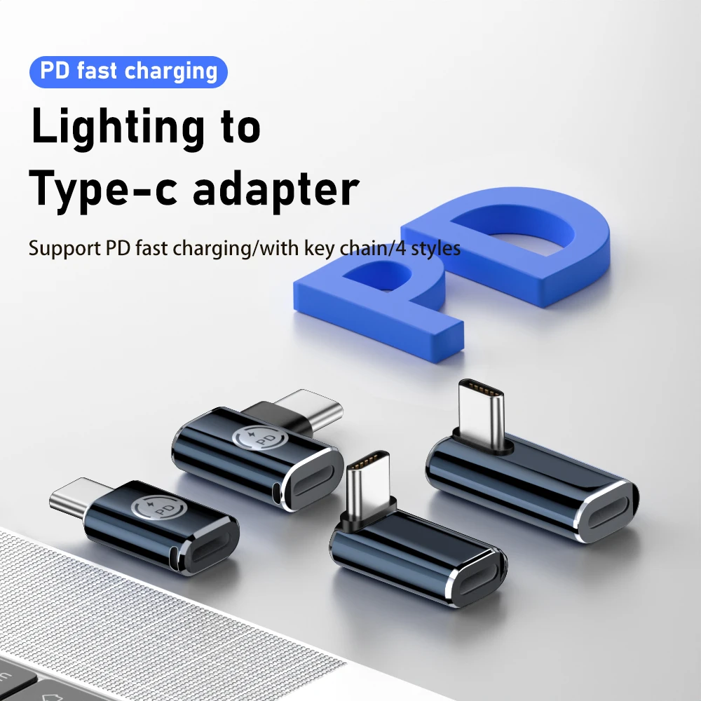 USB Type C to 8pin adapter 9V 3A 35W PD fast charging conversion connector for iPhone iPad Macbook