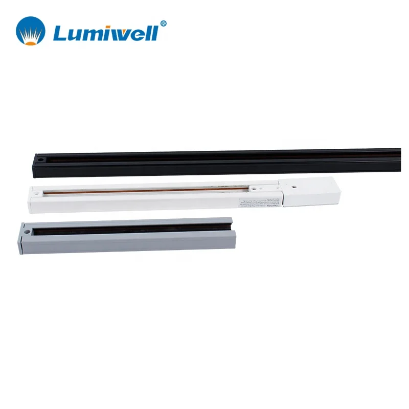 H-Type 3 Wires LED Track Head Lighting Tracks Accessories Live-End Connector Black Joining Adapter