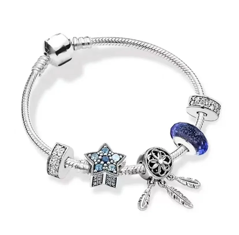 Schmuck Bijoux Femme Oem Gumus Bileklik Brazalete Plata 925 Silver Bracelet fashion Jewelry Bracelets & Bangles Set