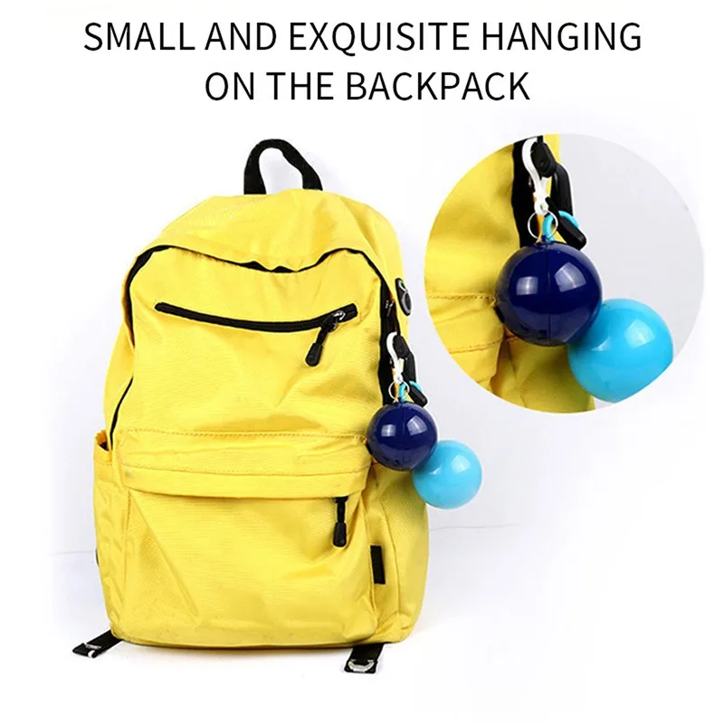 Convenient Portable Rain Ponchos Ball for Adults Disposable  Thick Emergency Waterproof Raincoat Colorful Poncho with Hook