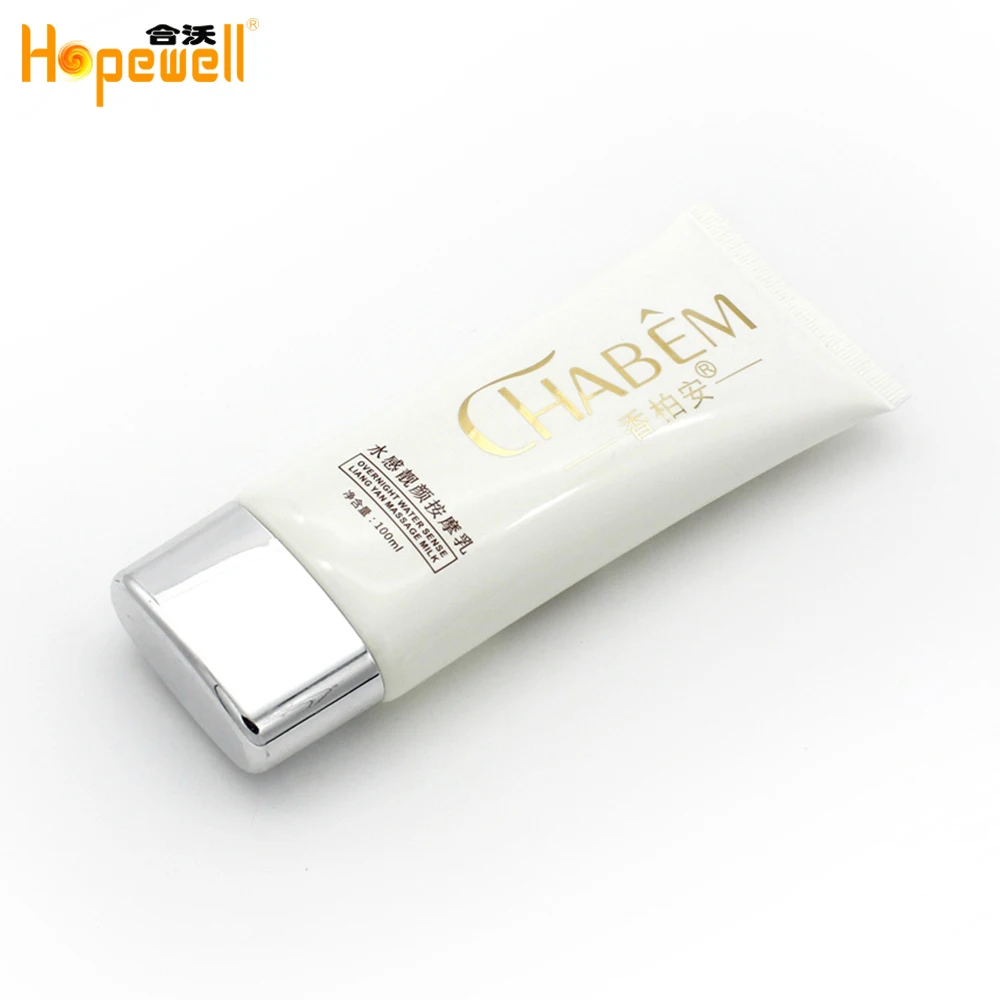 Hot sale cosmetic products oval shape soft plastic BB cream tube
