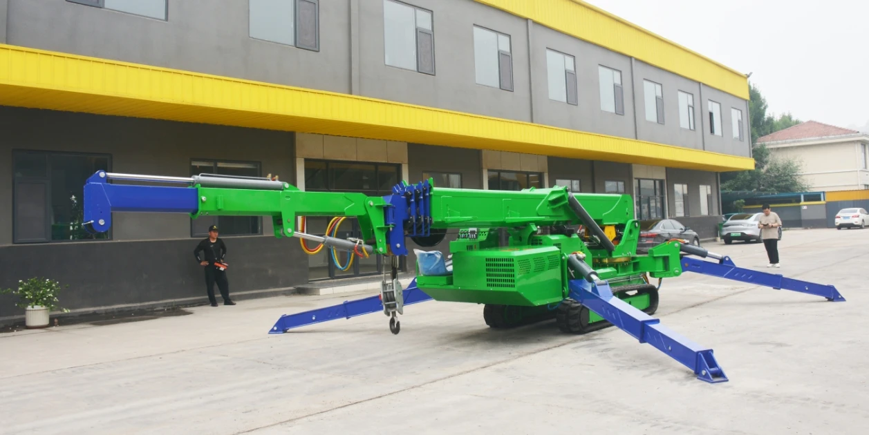 8-Ton Mini Electric Crawler Spider Crane New Home/Construction/Farm Gear with Bearing Gearbox Pump Pure Construction Cranes