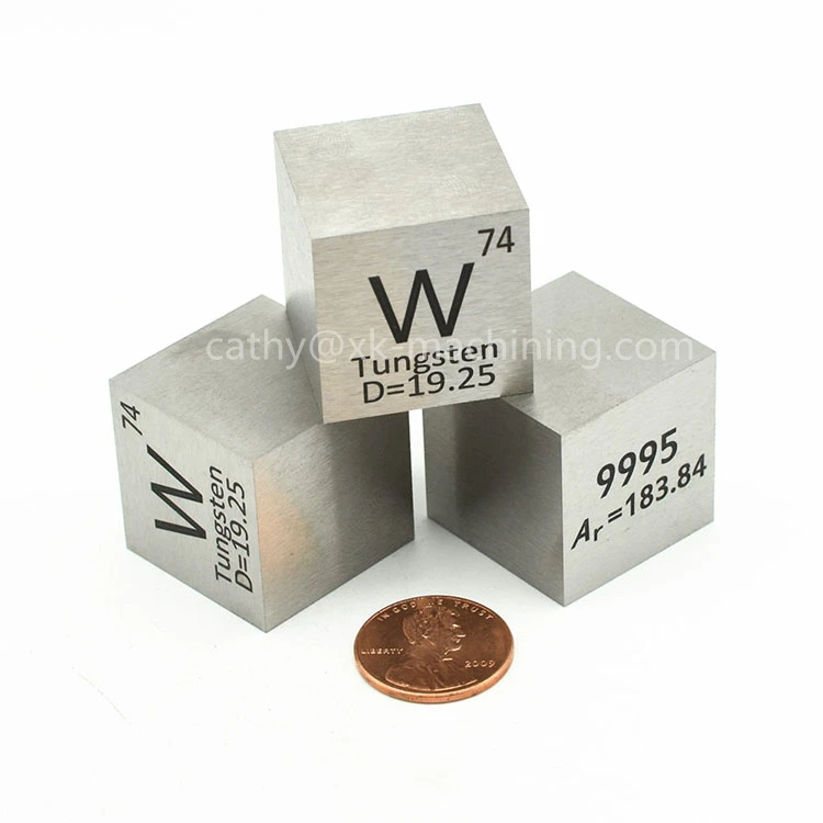 XinKang Hot Sale Tungsten Metal Cubes 99.95% Pure Tungsten W 10mm for Elements Collection