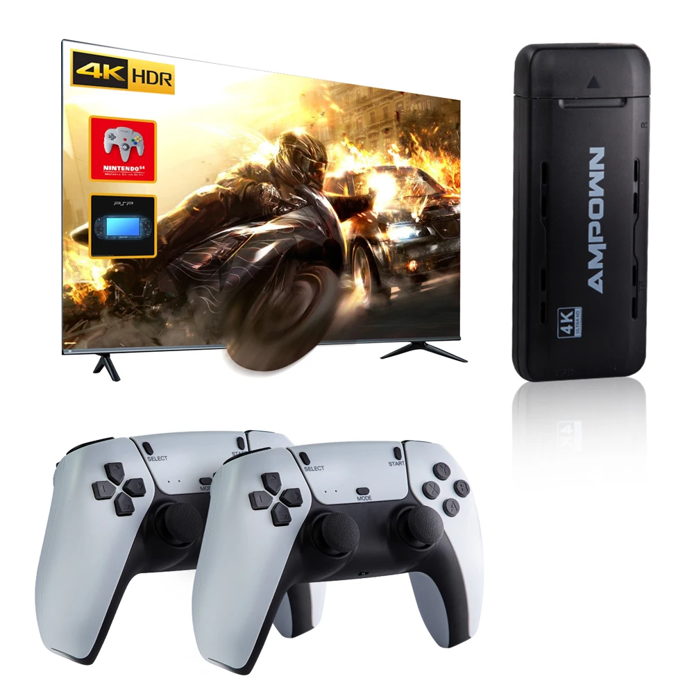 2022 New U9 Game Console Portable Home TV Mini Game Stick 2.4G HD Wireless Handle For PSP/ GB/GBA Emulator Free Shipping