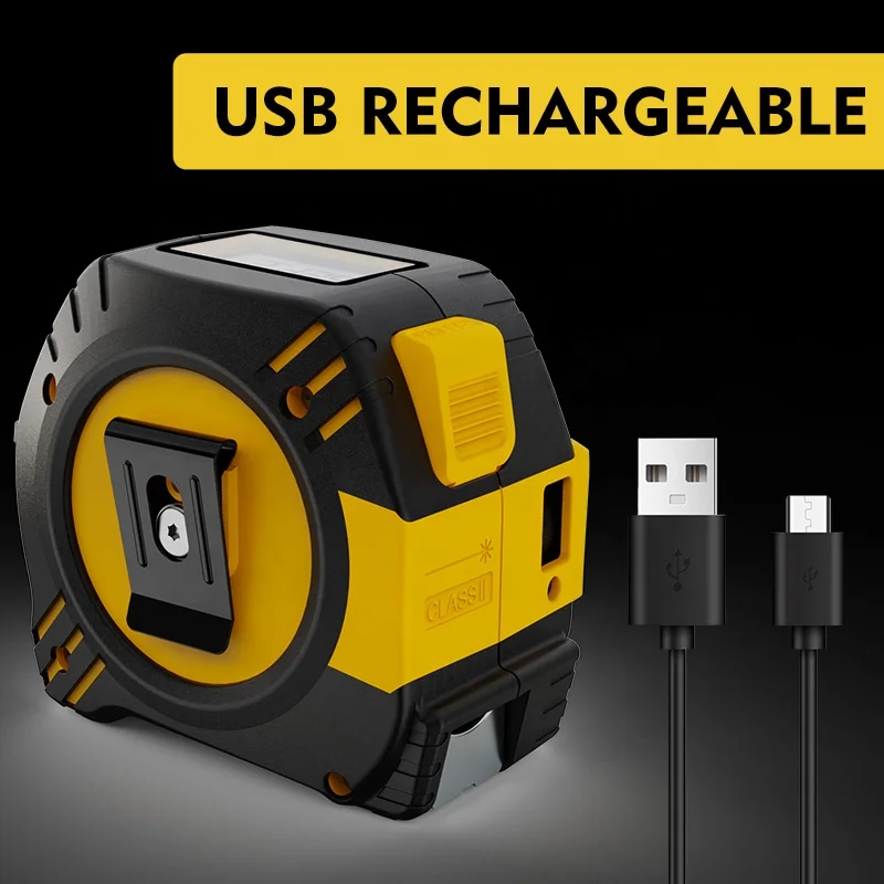 Rechargeable Measuring Tapes Digital 5m Laser Distance Meter 40m Tape Measure Construction Tools