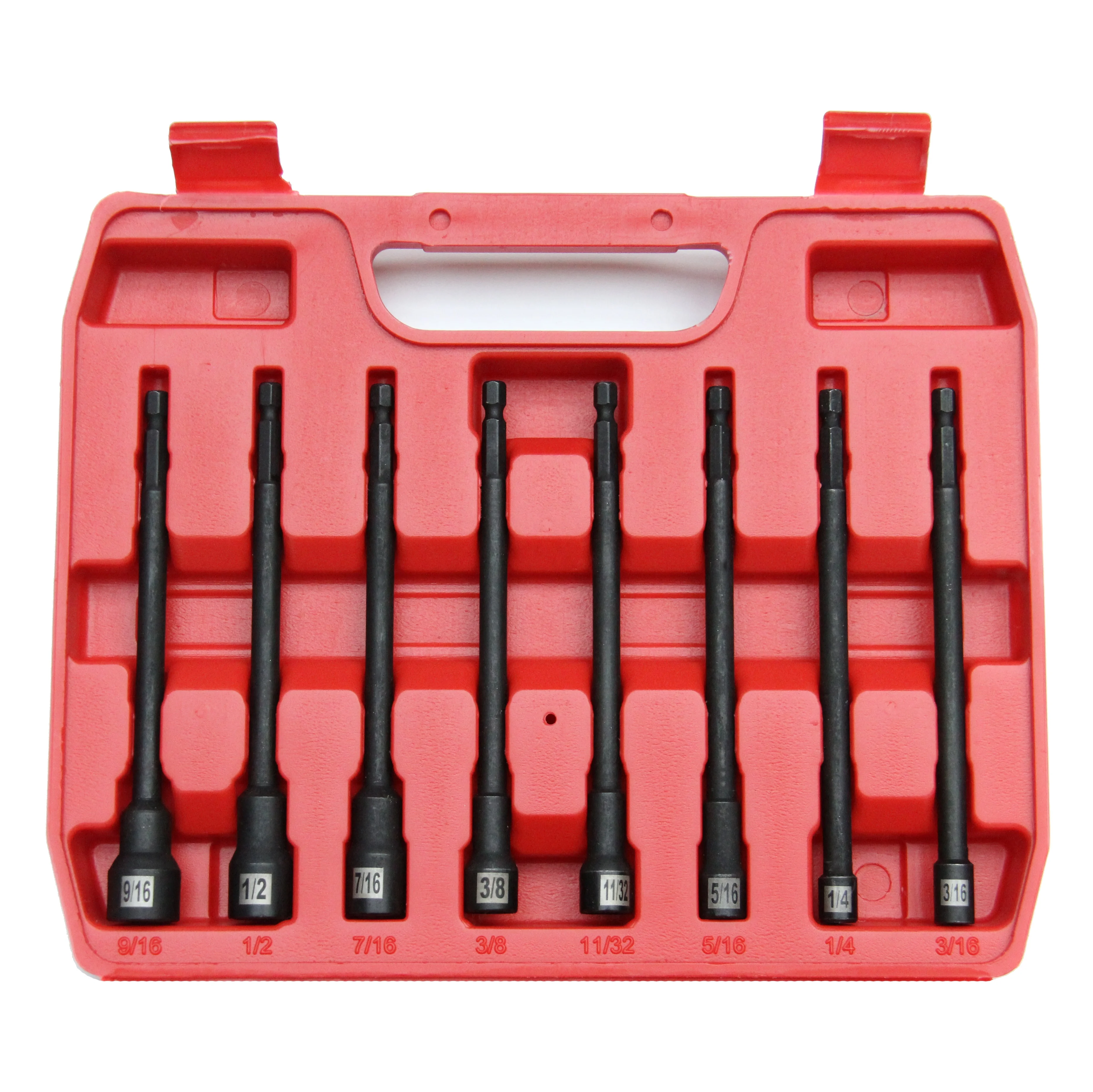 16 Pcs Power Nut Driver Set Impact Grade Magnetic Nut Setters 150MM