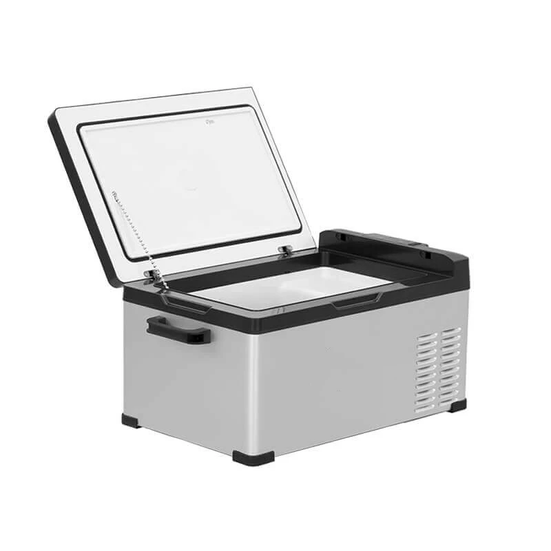 21L metal casing single door 12v refrigerator for car AC 100-240v DC 12V/24V camping portable car fridge freezer