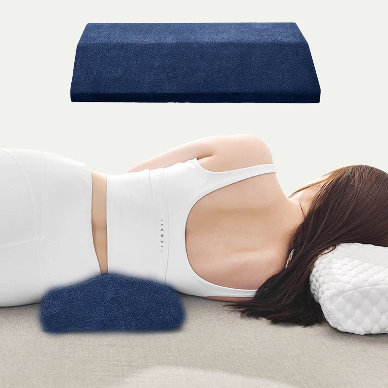 Back Support Memory Foam Pillow Lumbar Support Pillow Lower Back Pain Relief for Sleeping in Bed Waist Support Cushion