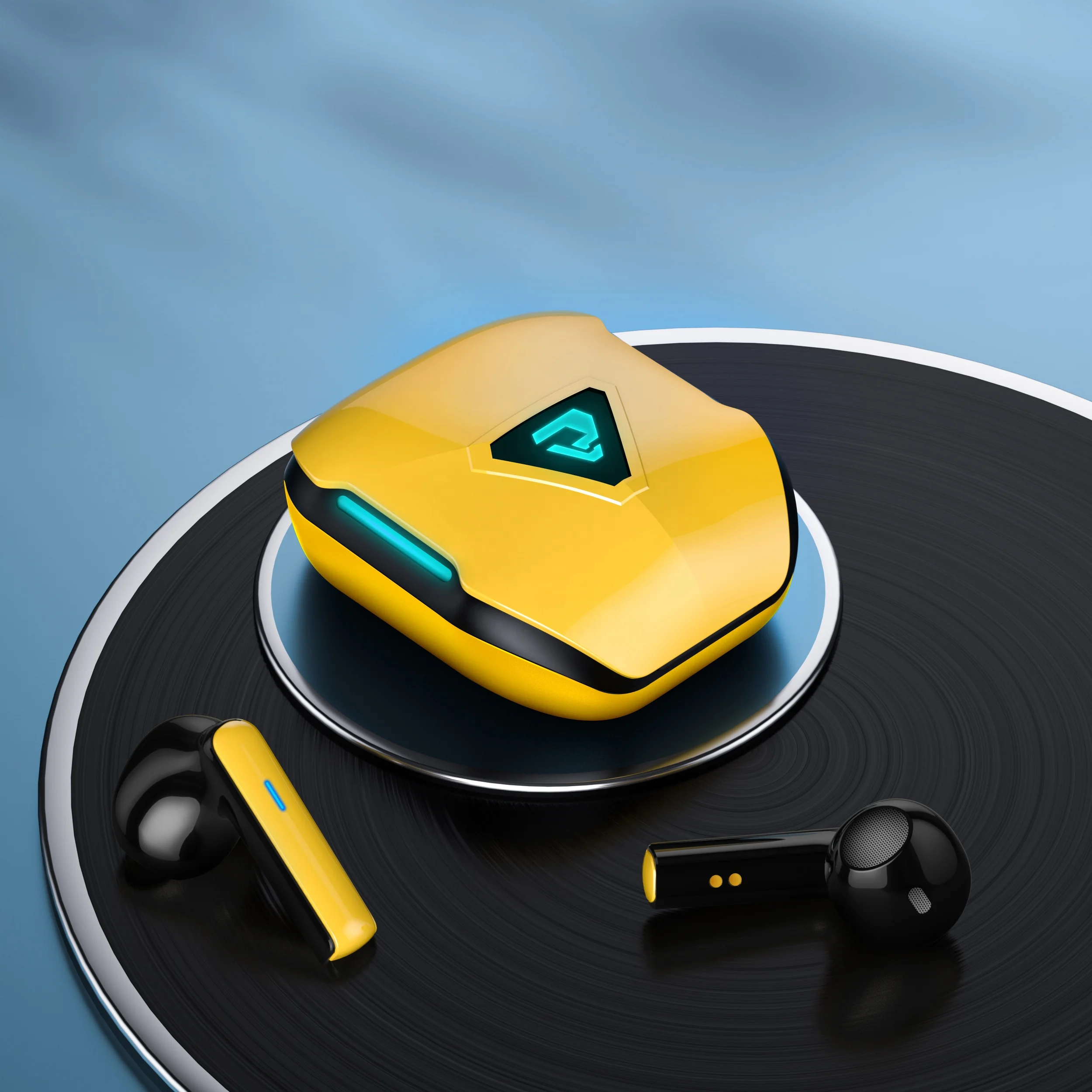 Free sample TWS CY02 Gaming Earbuds Wireless Headset Bt Earphone With Mic Bass Audio Sound Stereo Music HiFi Headphones