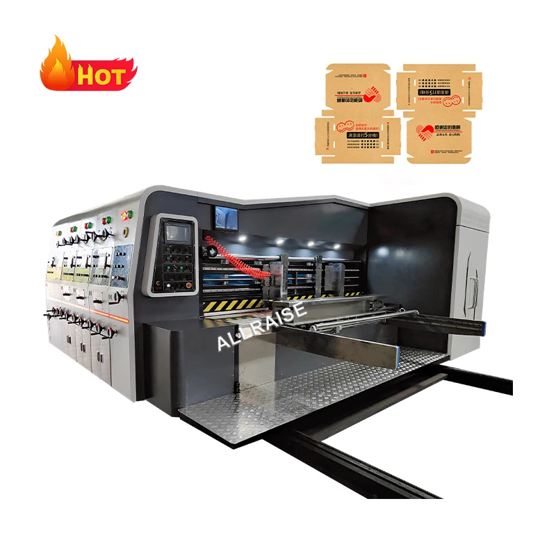 4 Color Logo Flexo Printer Print Printing Slotting Die Cutting Machine Carton Printing and Slotting Die-Cutting Processes