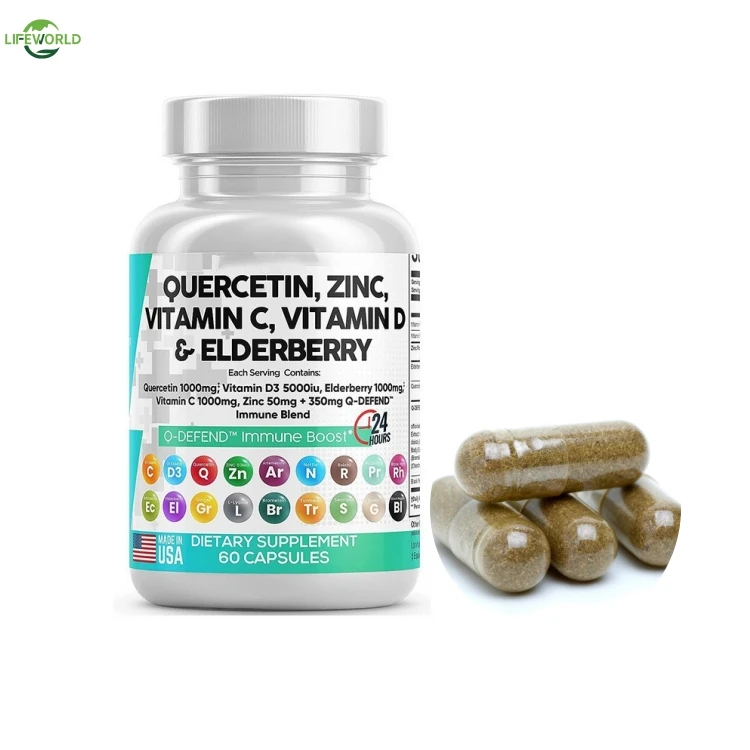 18 In 1 Sea Moss Echinacea Quercetin Zinc Vitamin C & D Elderberry Immune Booster Softgel Capsules For Dietary Supplement