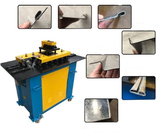 Square plate joining nibbling machine Round air duct closing connection nibbling processing machinery