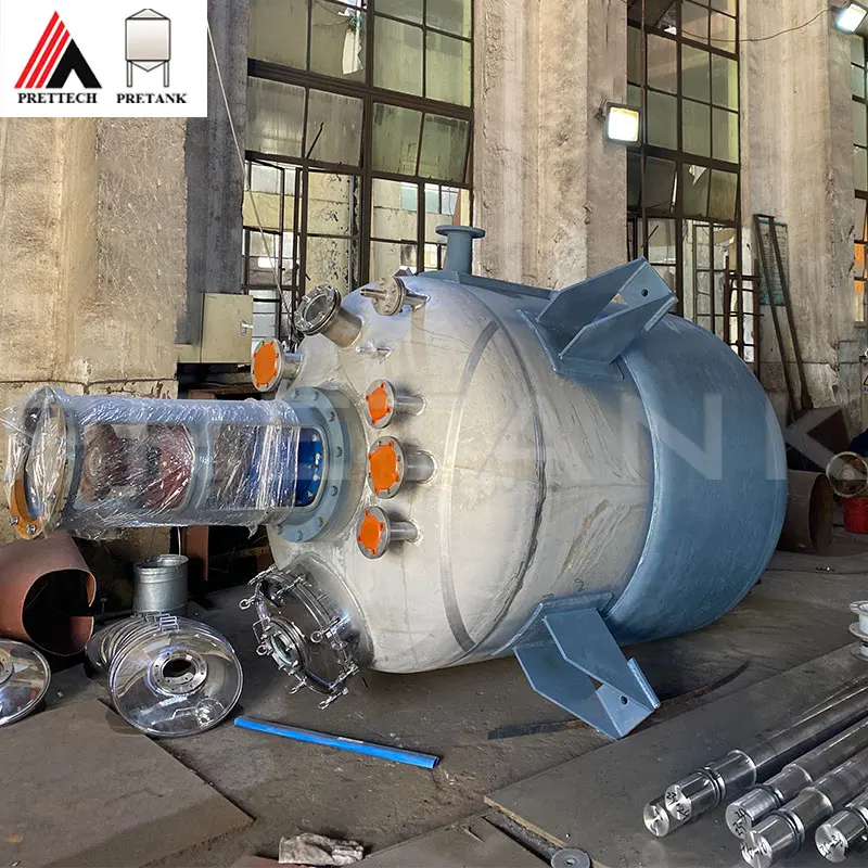 High Pressure Chemical Reactor With Agitator For Heating And Mixing Multiple Liquid Components