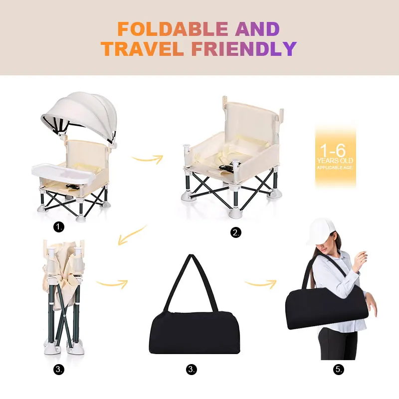 Foldable Back Low Outdoor Picnic Chair For Children Photo Portable Baby Study Custom Colors