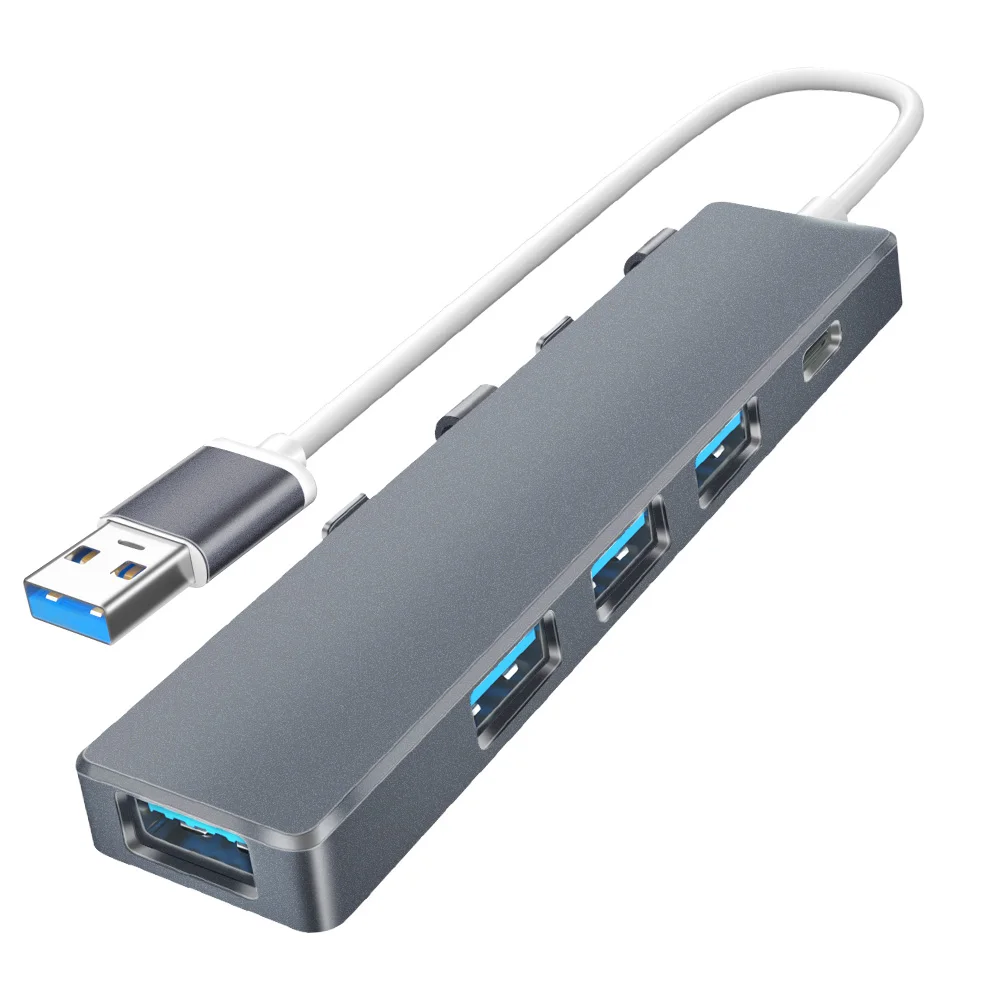ADS-301A  5in1 USB Hub Dock Station with Multi Splitter Adapter 1*USB3.0 +3*USB2.0 + Type-c Thunderbolt 4 for Tablet Notebook